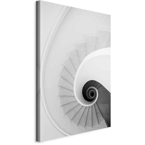  Slika - White Stairs (1 Part) Vertical 40x60 Na talijanskom platnu Cijene