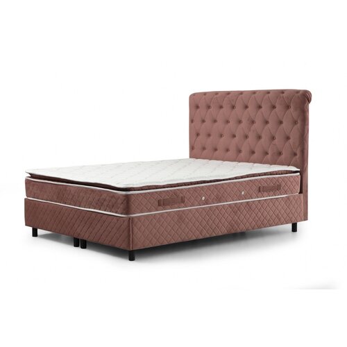 Hanah home Sonata Set 120 x 200 v2 - Dusty Rose Dusty Rose Single Mattress, Base & Headboard Cene