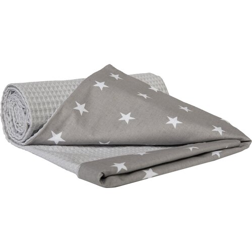 Medi Partners Blanket 75x100 cotton + cotton Wafel – Stars + gray Wafel Cijene