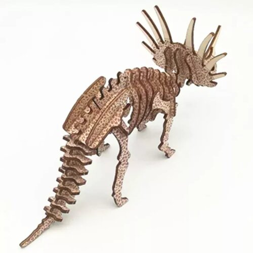  3d eko drvena puzzle - TRICERATOPS Slike