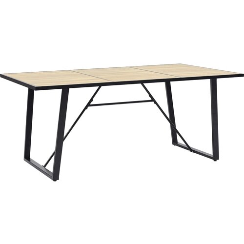 VidaXL Jedilna miza barva hrasta 200x100x75 cm mediapan Slike