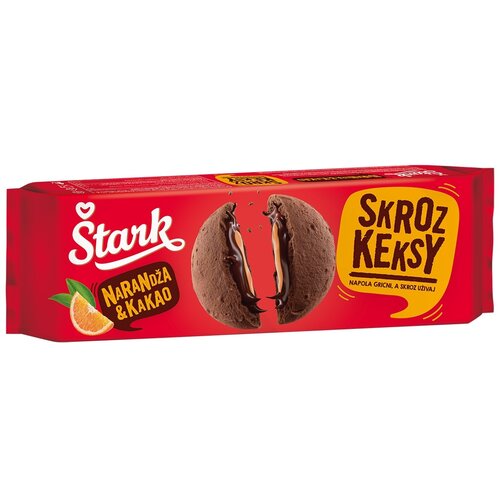 Štark Keks skroz keksy kakao narandža 135g Cene