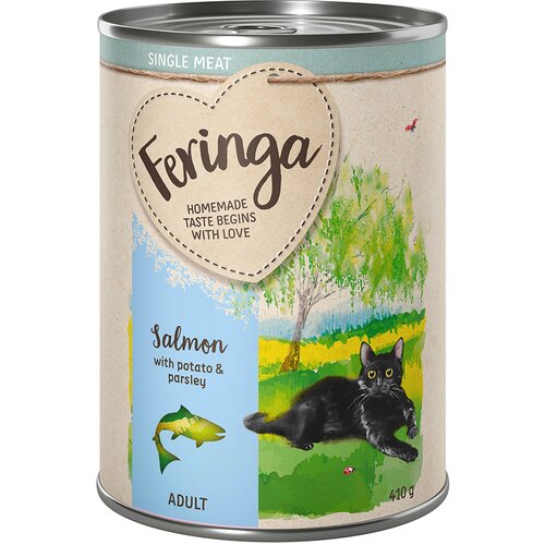 Feringa Single Meat meni 6 x 410 g - Losos s krompirjem &amp;amp; pete&amp;scaron;iljem Slike