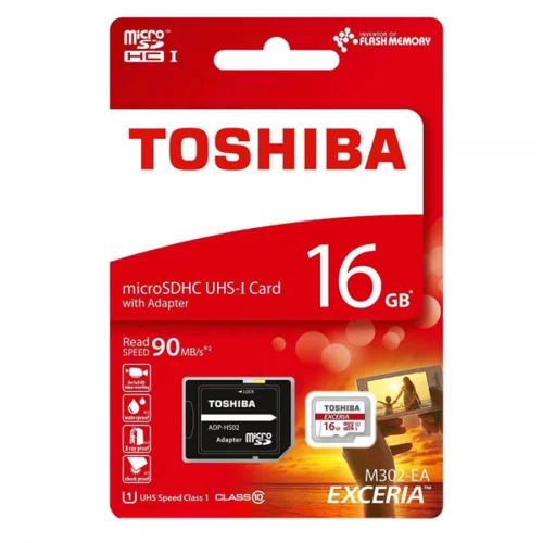 Toshiba SPOMINSKA KARTICA 16GB micro SDHC z adapterjem SD