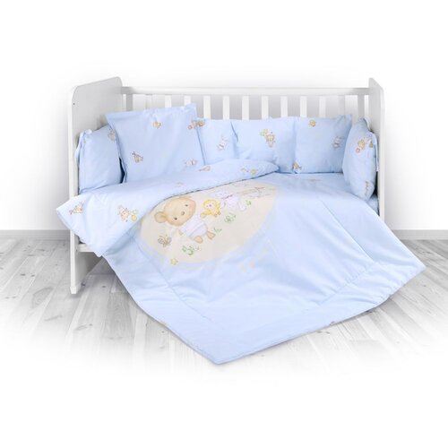 Lorelli RANFORCE 5-dijelni Set Posteljine Bear Party Blue 140 x 70 cm Slike