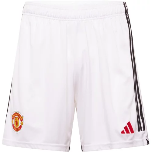 Adidas Športne hlače 'Manchester United 23/24' zlato-rumena / oranžno rdeča / črna / bela