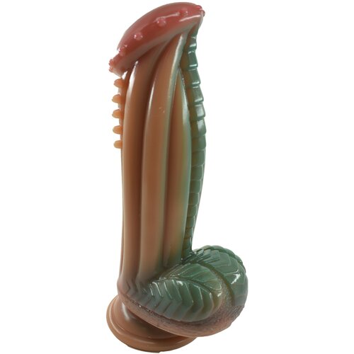 STD Dildo No.23 Fantasy Beasts Silicone 22cm Brown-Green Cene