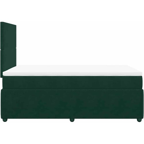Box spring krevet s madracem tamnozeleni 120x200 cm bar&amp;scaron;unasti Slike