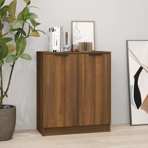  Komoda boja hrasta smeđi 60 x 30 x 70 cm od konstruiranog drva Cijene
