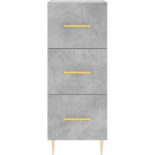  Komoda siva boja betona 34,5x34x90 cm od konstruiranog drva Slike