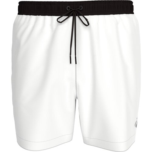 Calvin Klein Swimwear Kratke kopalne hlače črna / bela Slike