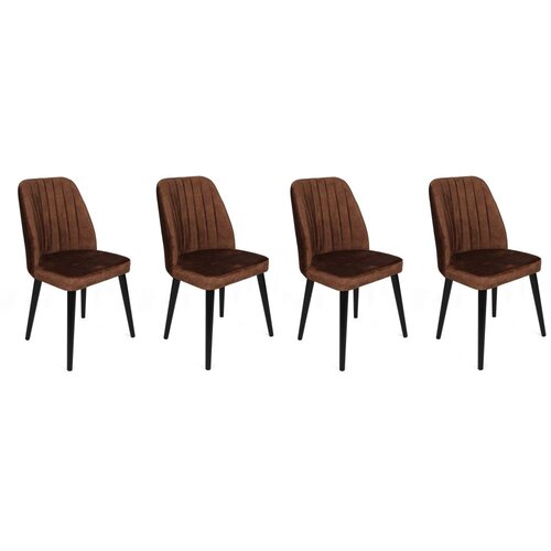 Woody Fashion Set od 4 trpezarijske stolice Alfa smeđe-crne boje Cene