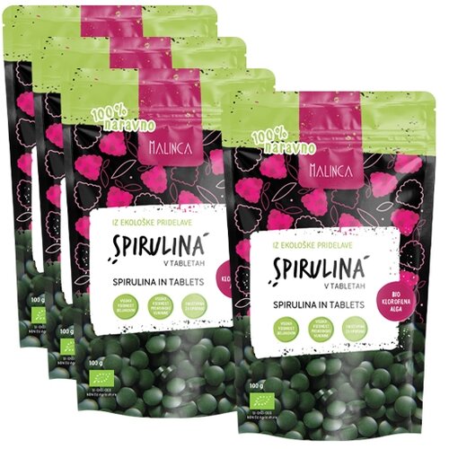 Malinca spirulina v tabletah bio 3+1 gratis Slike