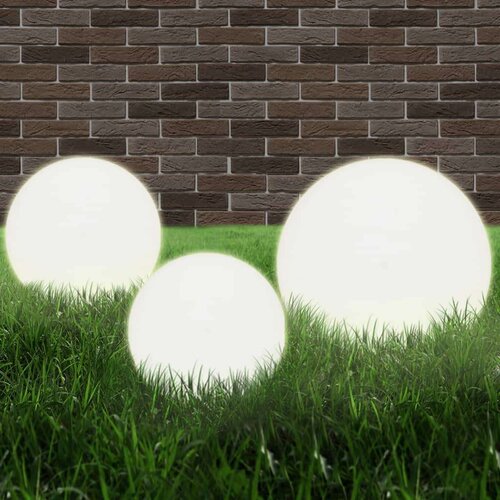 VidaXL LED okrogle svetilke 6 kosov krogle 20/30/40 cm PMMA Slike