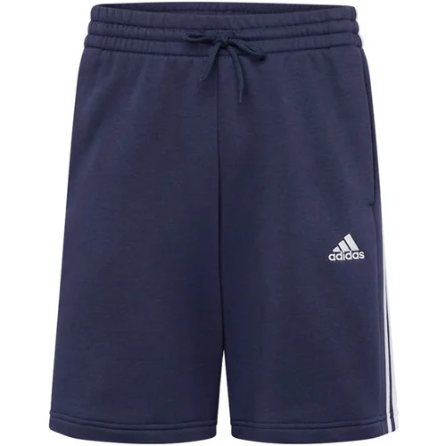 ADIDAS SPORTSWEAR Športne hlače 'Essentials' mornarska / bela