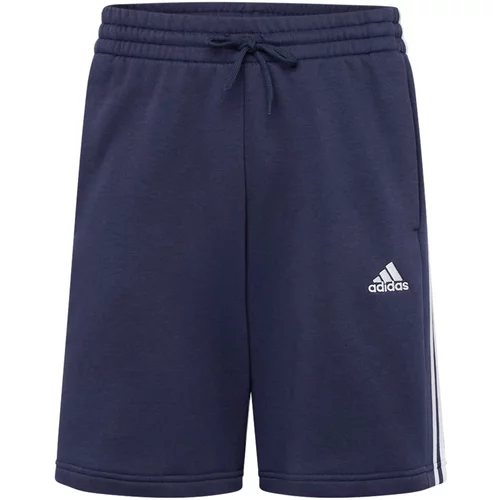 ADIDAS SPORTSWEAR Sportske hlače 'Essentials' mornarsko plava / bijela