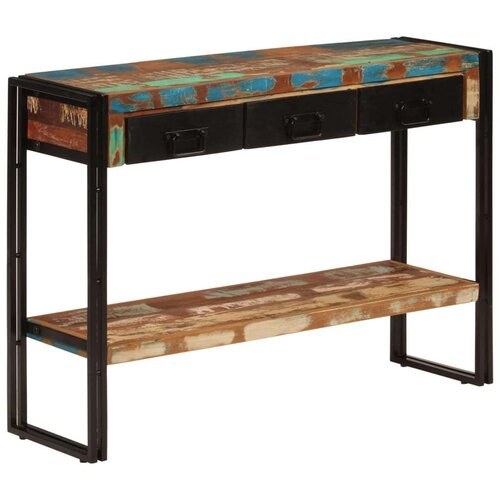  Konzolni stol 110 x 30 x 76 cm od masivnog obnovljenog drva Slike