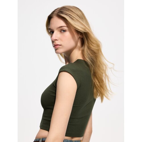Reserved LADIES` T-SHIRT - prljavozeleno Cene