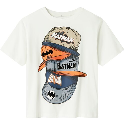 name it Majica 'NKMADD BATMAN' moder denim / pastelno modra / oranžna / bela Cene