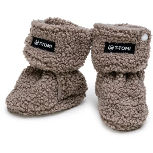 T-TOMI TEDDY Booties Grey otroški copati 6-9 months 1 kos