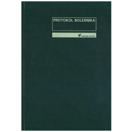 NARODNE NOVINE-UT 1-00-10/A PROTOKOL BOLESNIKA; Knjiga 600 stranica, 21 x 29,7 cm Slike