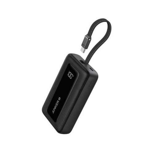 Anker Zolo Powerbank 10000 mAh, 30W z vgrajenim kablom USB-C, črn Cene
