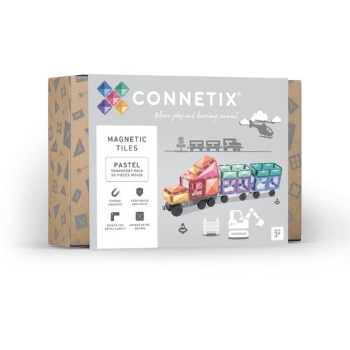 Connetix Magnetni konstruktor Pastel Transport Pack 50 delova Slike