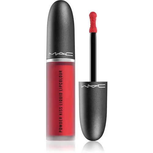 MAC Cosmetics Powder Kiss Liquid Lipcolour mat tekoča šminka odtenek Ruby Boo 5 ml
