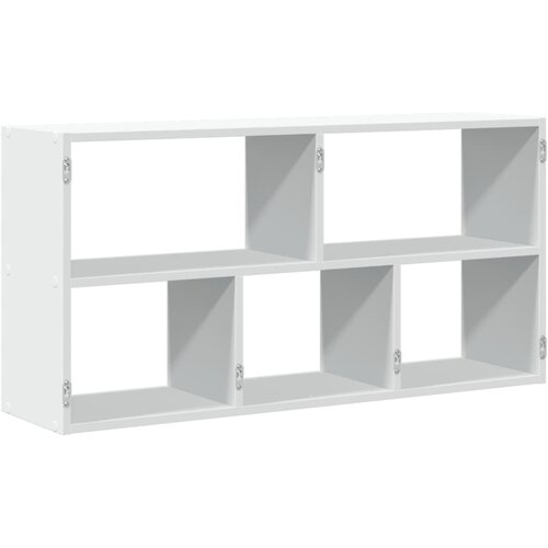  Zidna polica bijela 100x25x50 cm od konstruiranog drva Slike