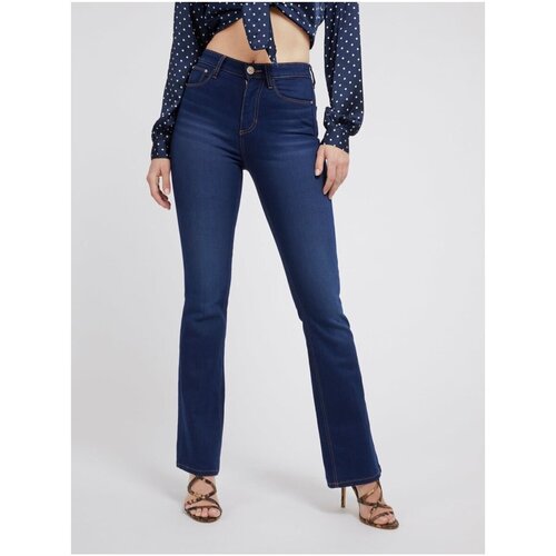 Guess Kavbojke bootcut W3GA0L D5171 Modra Slike