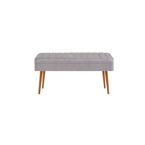 Hanah home Set Trpezarijski sto, 2 trpezarijske stolice i klupa Vina 0701 3, Svijetlosivi Slike