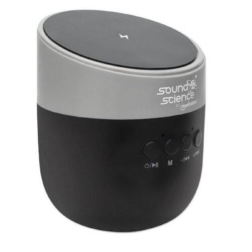 Manhattan Bluetooth zvučnik sa postoljem za punjenje 165051, black Slike