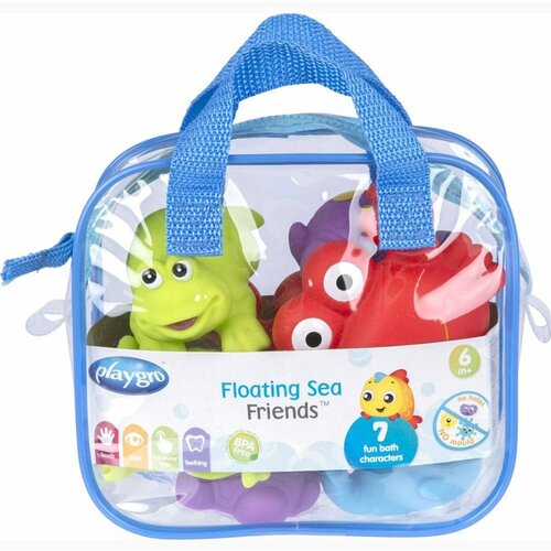 Playgro morske životinje za kupanje, plave, 7 kom u torbi Slike