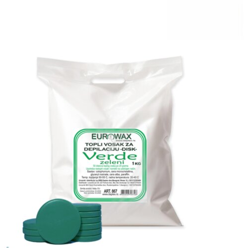 Topli vosak DISK Verde 1kg Slike