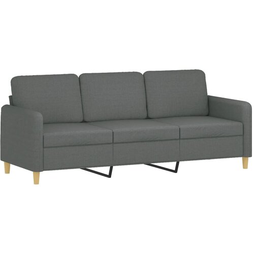  4-dijelni set sofa s jastucima tamnosivi od tkanine Slike