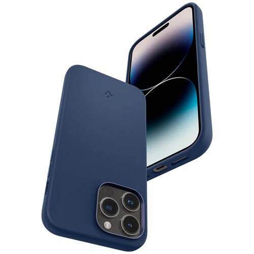 Spigen Maska za telefon silicone Fit Mag Magsafe za iPhone 14 Pro tamnoplava Cene