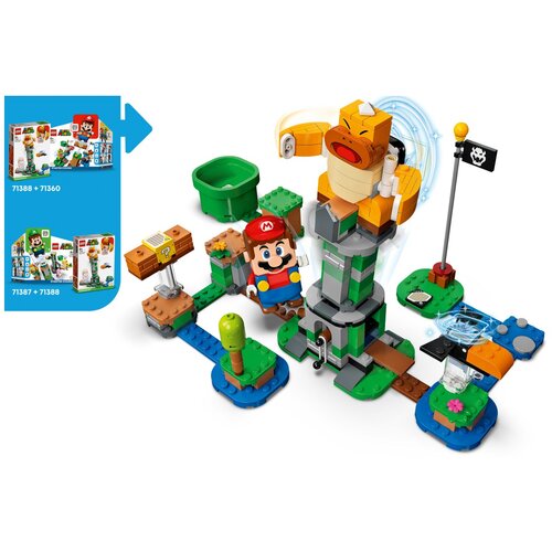 Lego Super Mario&amp;trade; Raz&amp;scaron;iritveni komplet z bosem Sumo Bro in ru&amp;scaron;ilnim stolpom 71388 Slike