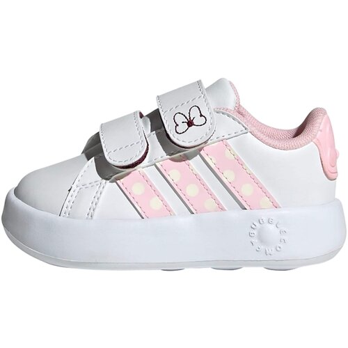 Adidas Patike za devojčice Grand Court Minnie CF I, JR8130, Belo-roze Slike