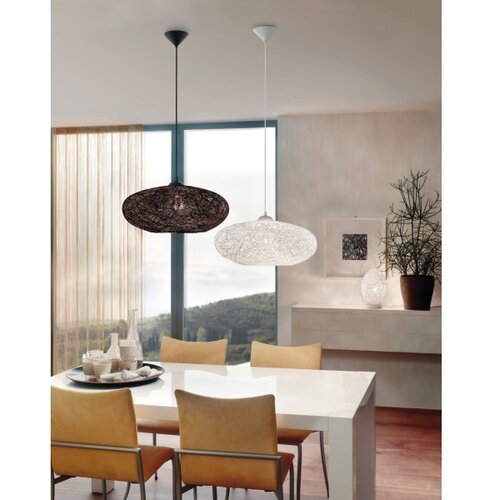 Eglo Campilo visilica/1 e27 1x60w, bijela plastika/bež tekstil Slike