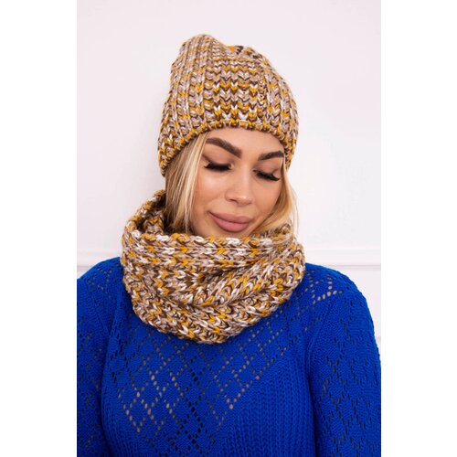Kesi Women's fleece set Merry K202 brown + mustard Cijene