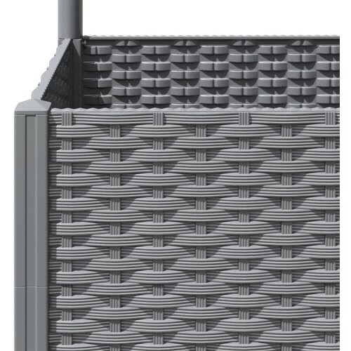  Vrtna sadilica s re&amp;scaron;etkom svjetlosiva 120 x 40 x 136 cm PP Slike