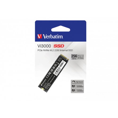 Verbatim Vi3000 pcie nvme M2 ssd 256GB (49373) Cene