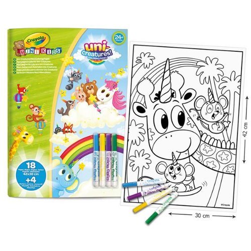 Crayola Crayola: Mini Kids maxi set boja i flomastera - Sa životinjama Cene