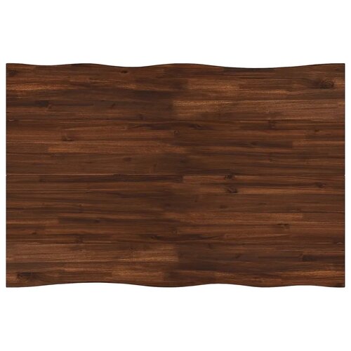  120 x 70 x 75 cm Čvrsto drvo akacije Tamno smeđa i bijela - tamno smeđe i bijele boje 120 x 70 x 75 cm Živi rub Slike