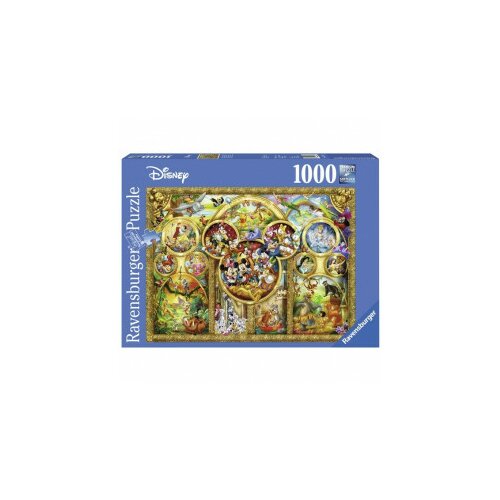 Ravensburger puzzle (slagalice)- diznijevi likovi u zlatu 1000 RA15266 Slike