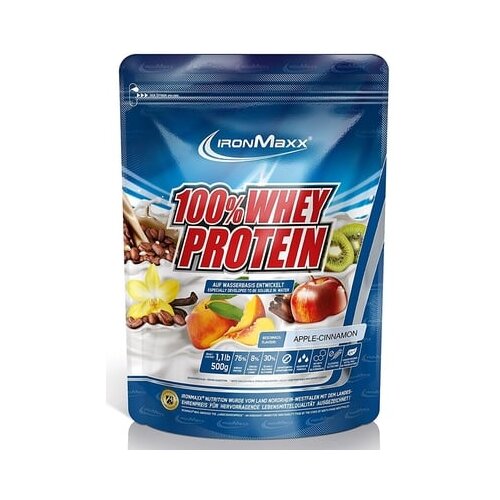 IRONMAXX 100% Whey Protein 500g vrečka - Jabolka-Cimet Cene