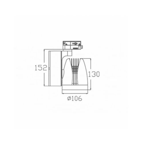  led ref &amp;scaron;inski 337201-2 30W 3000K beli Slike