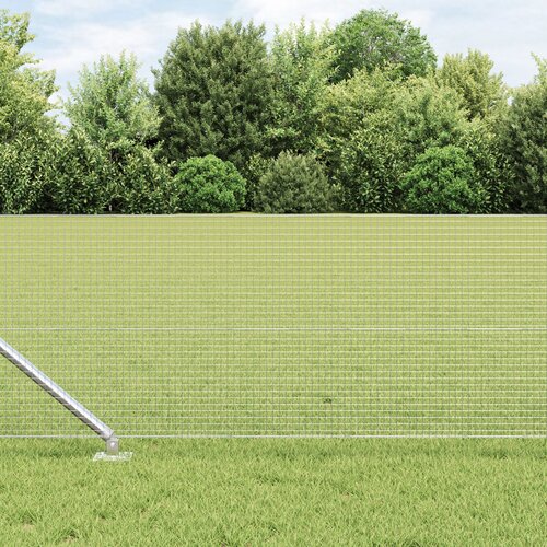 vidaXL Zavarena žičana ograda s 13 sidrenih postova 0.4x50 m pocinčani čelik Cijene