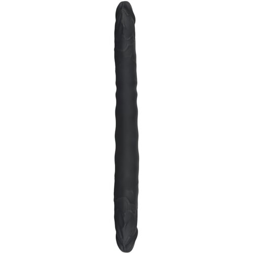 Bad Kitty Silikonski dvojni dildo (črn) Slike