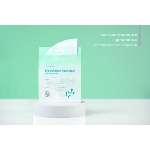 Notino Calming Bio-Cellulose Face Mask with Niacinamide set sheet maski s umirujućim djelovanjem Slike